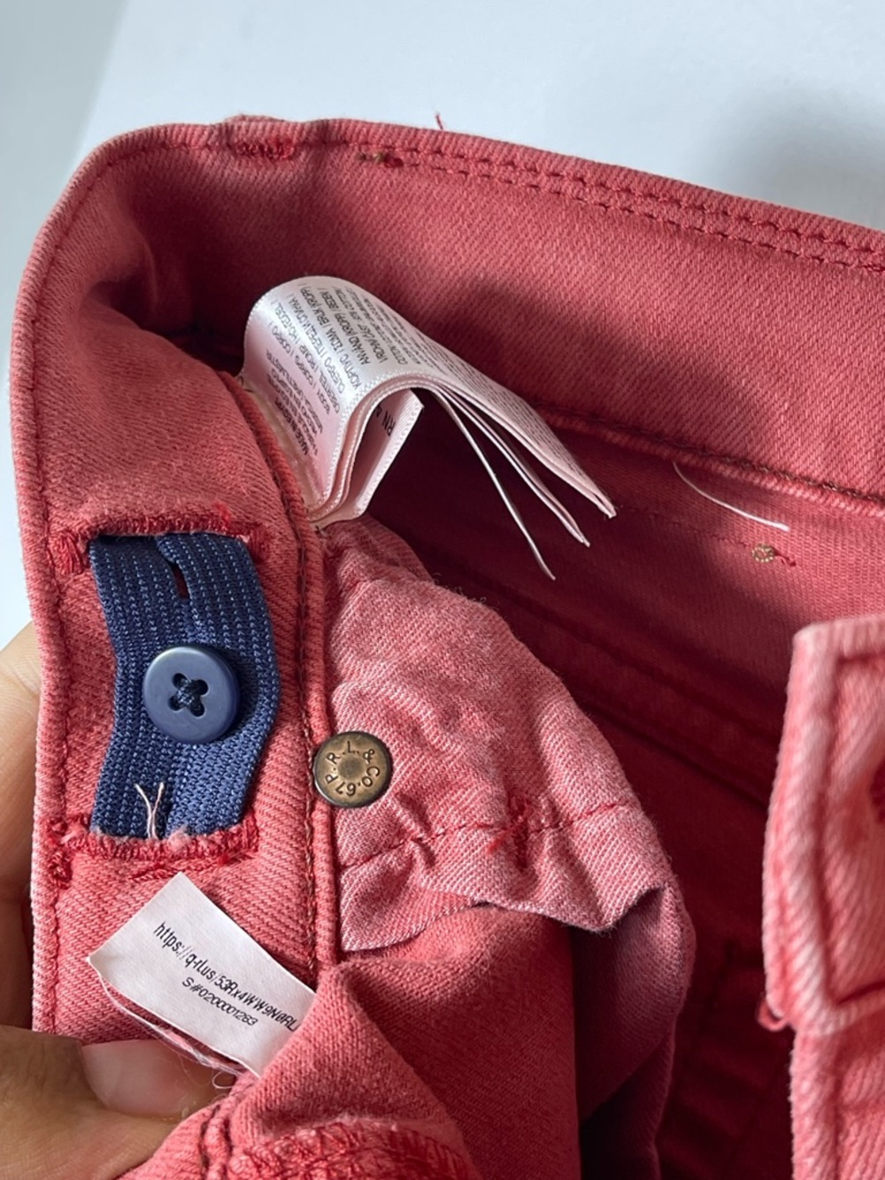 Ralph Lauren Boy’s Red Denim Shorts size 10 NWT - Picture 13 of 14